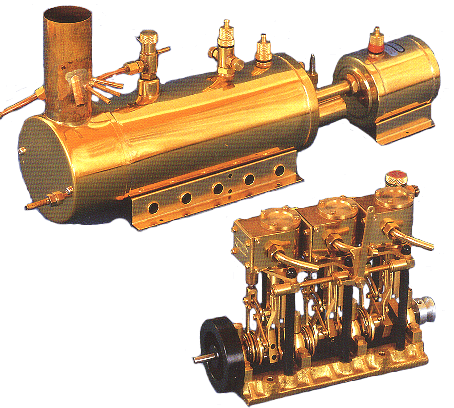 Faial Berri logboek 3 Cilinder Stoommachine - Modelbouwdekombuis