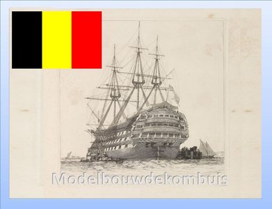 Belgische Vlag 20 X 30 mm.