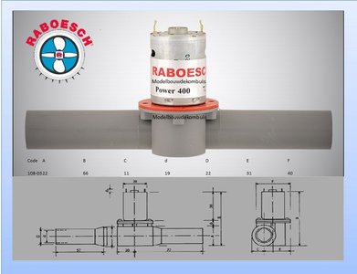 Boegschroef 19x22x154 mm.