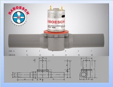 Boegschroef 22x25x154 mm.