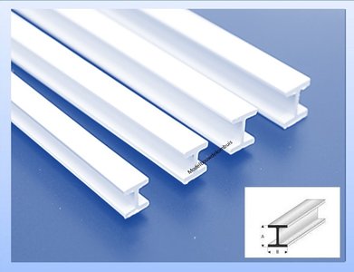 H-Profiel 1000 x 4,0 x 4,0 mm.