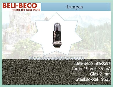 Lampje 19 volt 35 mA. Helder